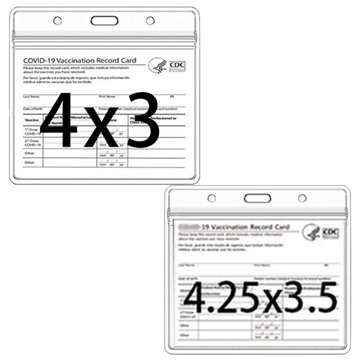 Vertical Transparent PVC Plastic Card Holder — view 3