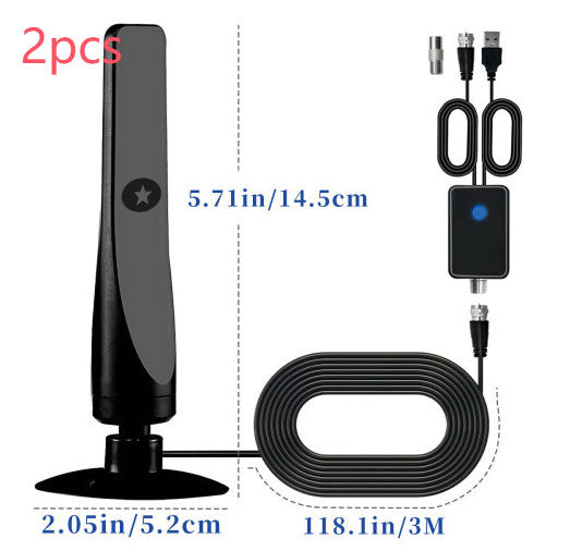 HDTV Vertical Suction Cup Ground Wave Digital TV Antenna High-definition DVB-T2 — view 6