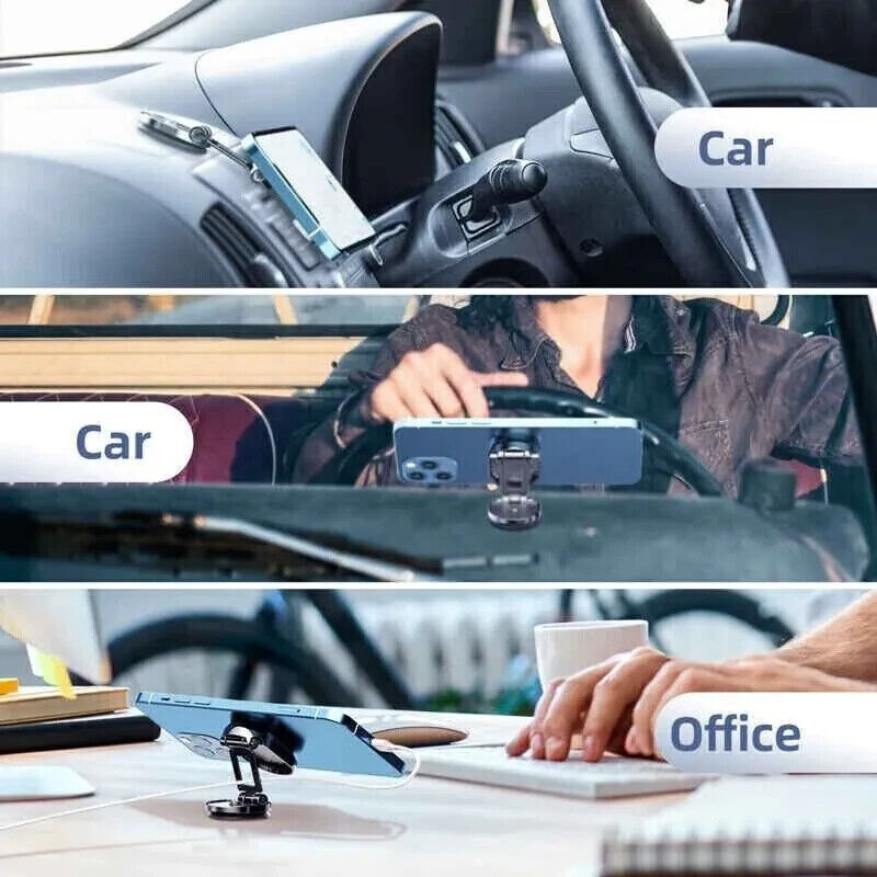 Magnetic Phone Holder for Car, Dashboard Car Mount Stainless Steel Car — view 3