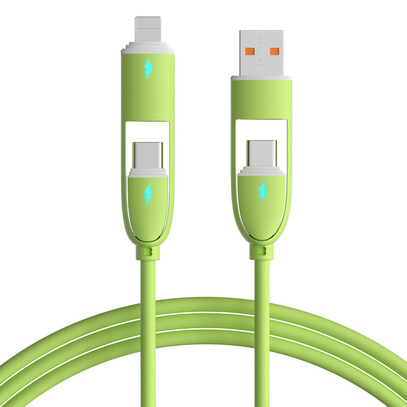 Four-in-one Silicone Fast Charge Data Cable — view 5