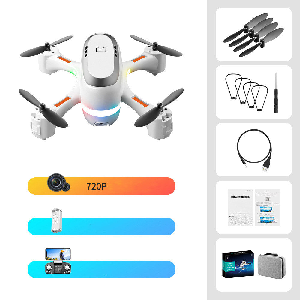 Mini Aerial Photography Gradient LED Remote Control Plane — view 2