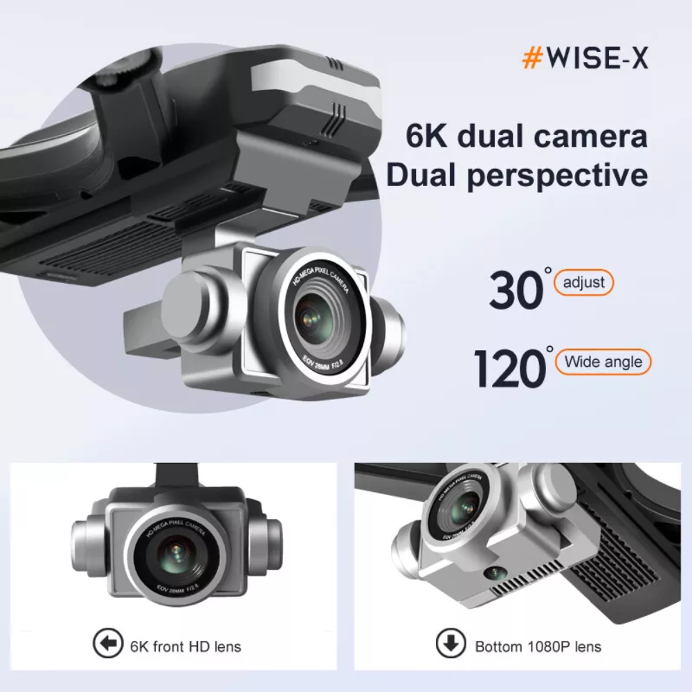 V14 Professional Drone 6K HD Dual Camera Wifi FPV Portable RC Quadcopter 2