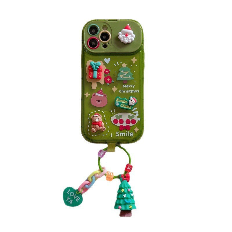 Plastic Christmas Stereo Doll Pendant Phone Case — view 6