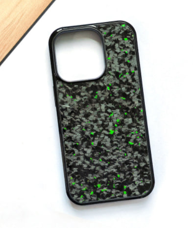 Gold Foil Carbon Fiber Forged Grain Phone Case — view 8