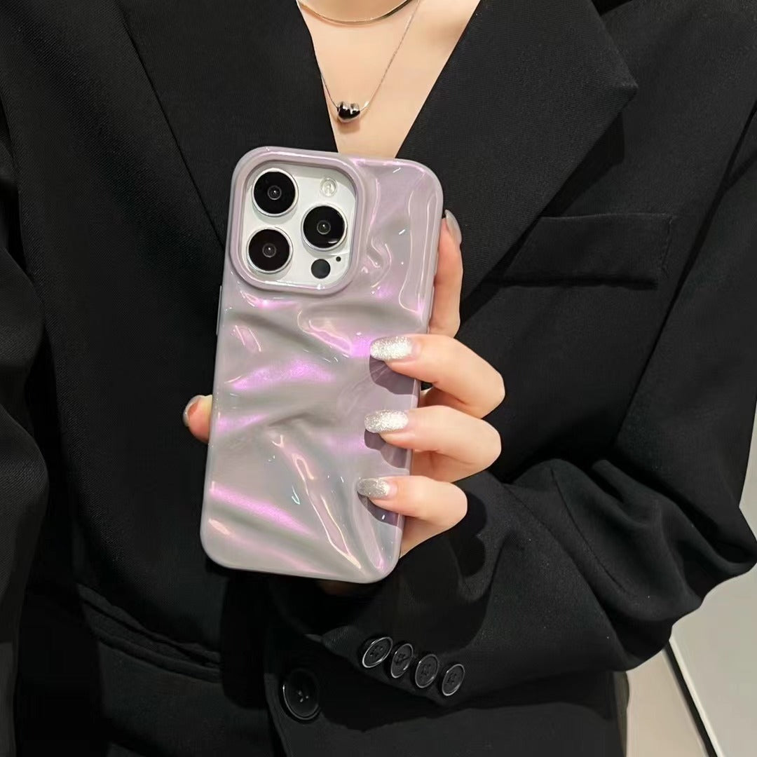 Colorful Purple Water Ripple Phone Case Three-dimensional — view 3
