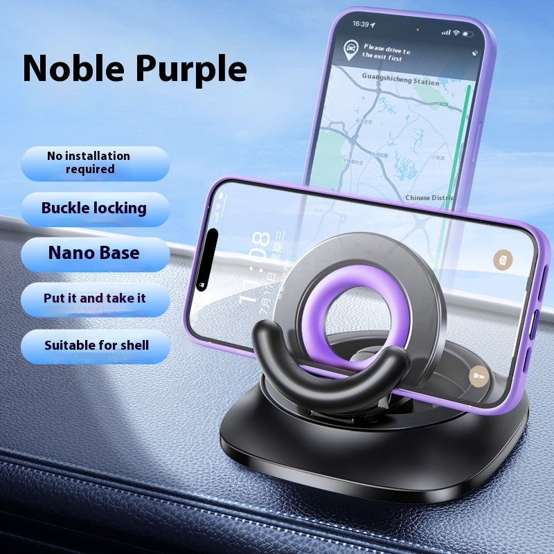 Magnetic Phone Holder with Vacuum Suction Foldable Adjustable Car Mount Bracket — view 6