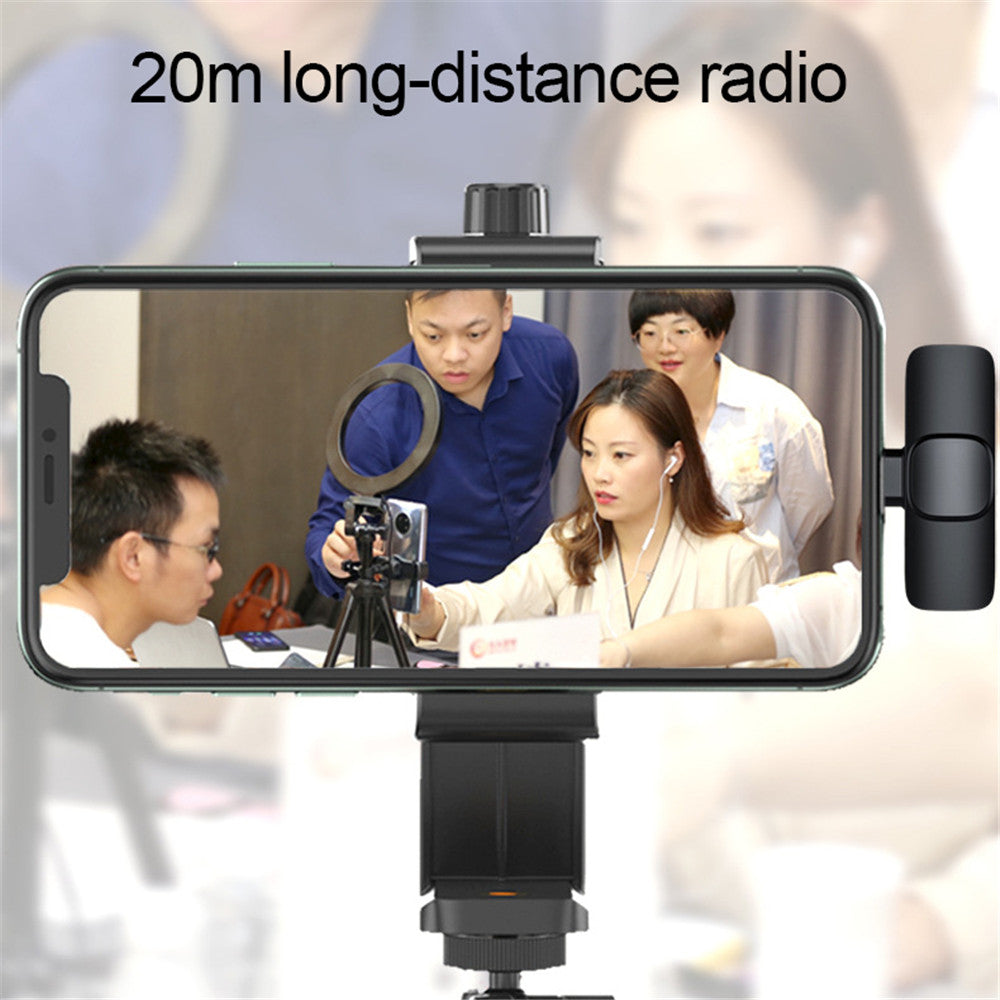 Wireless Lavalier Microphone Portable Audio Video Recording Mini Mic — view 8