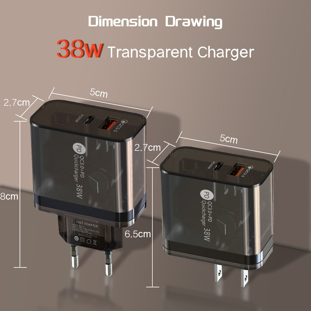 38W Transparent Case Charging Adapter — view 4