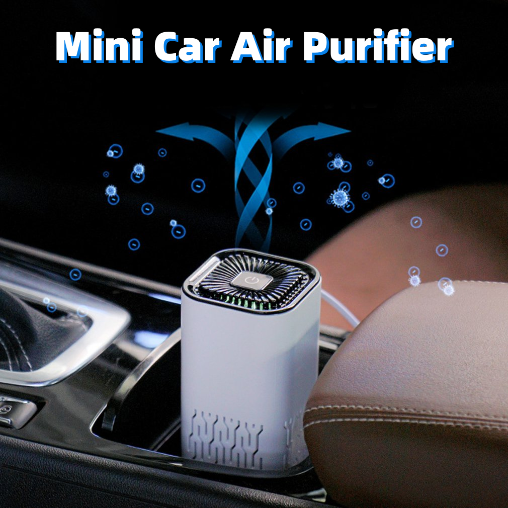 Car Air Purifier Portable Negative Ion Generator Remove Formaldehyde Dust Smoke