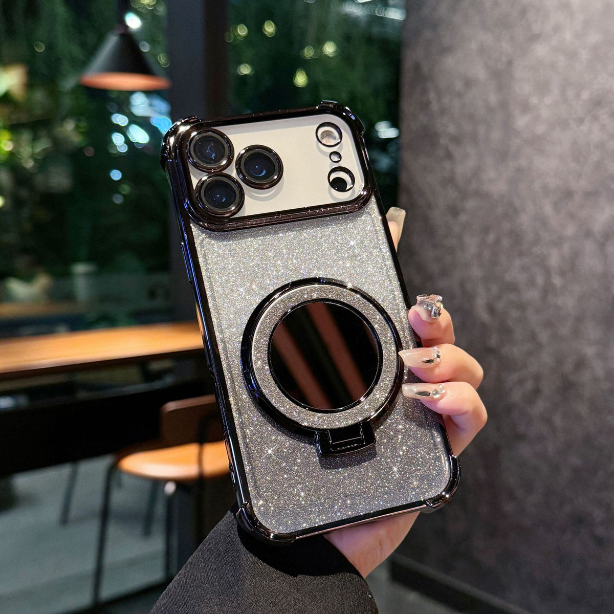 Glitter Mirror Magnetic Bracket Phone Case — view 6