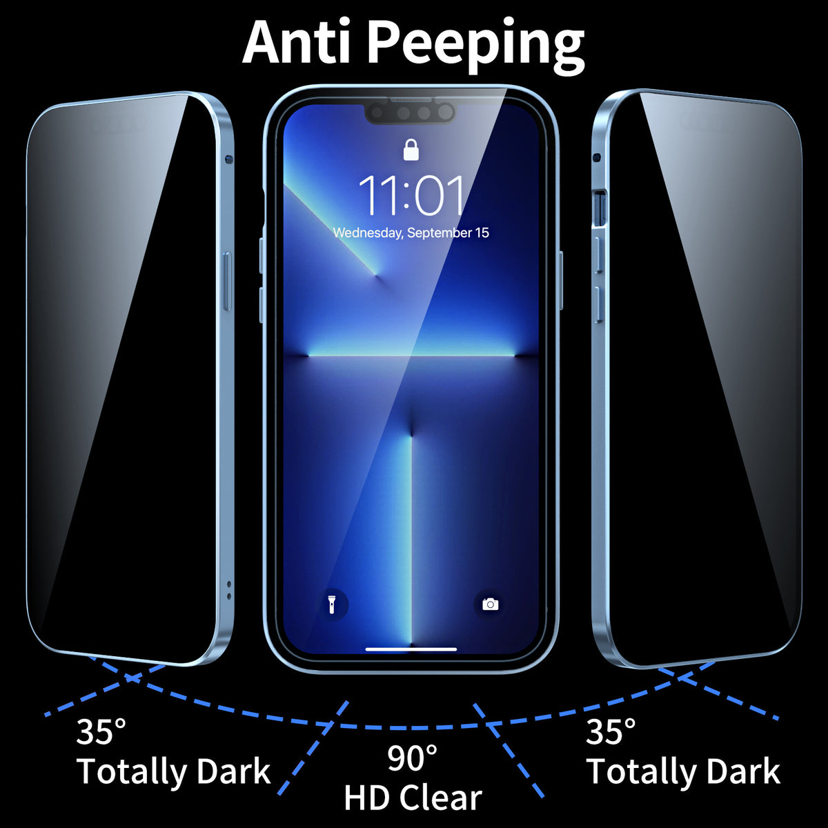 Privacy-proof Magneto Phone Case Double Sided Metal Frame — view 3