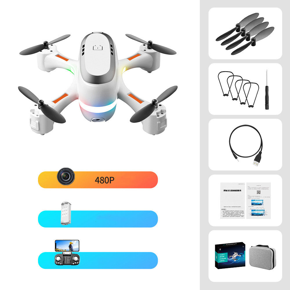 Mini Aerial Photography Gradient LED Remote Control Plane — view 4
