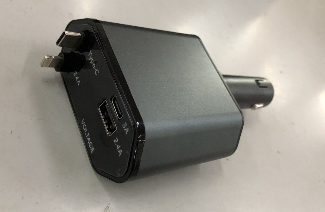 Automatic Retractable Charger Universal One-to-four Super Fast Conversion Plug — view 7