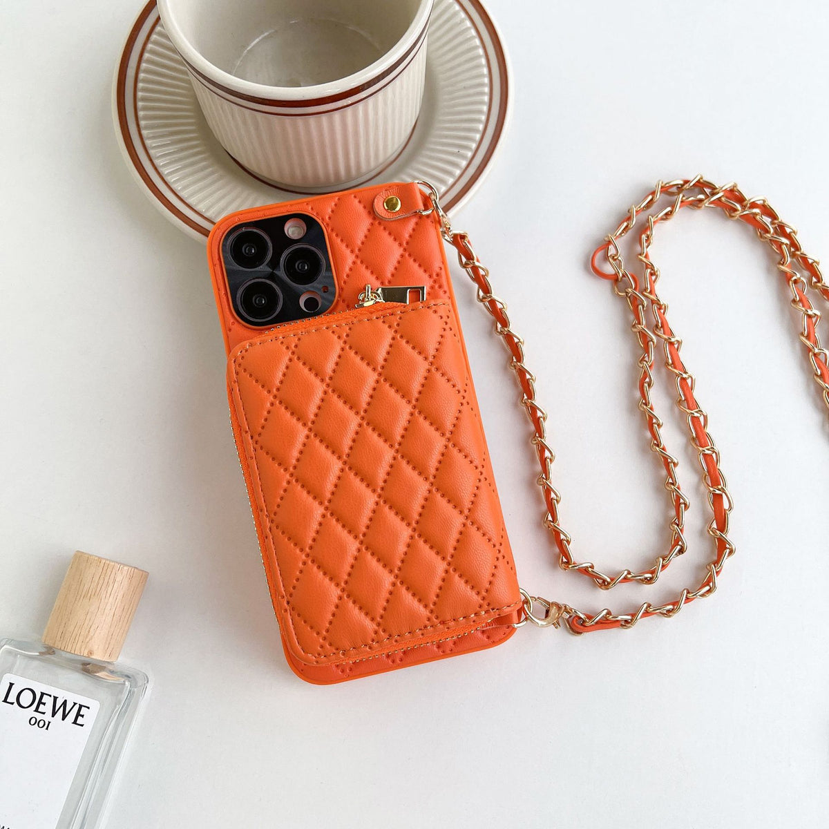Phone Case Classic Style Luxury Rhombic Lambskin — view 7