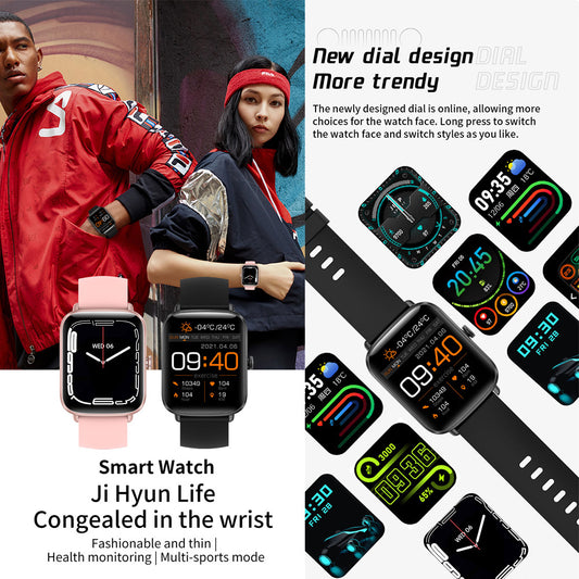 New Color Blood Pressure Heart Rate Exercise Watch Step by Photography — view 2