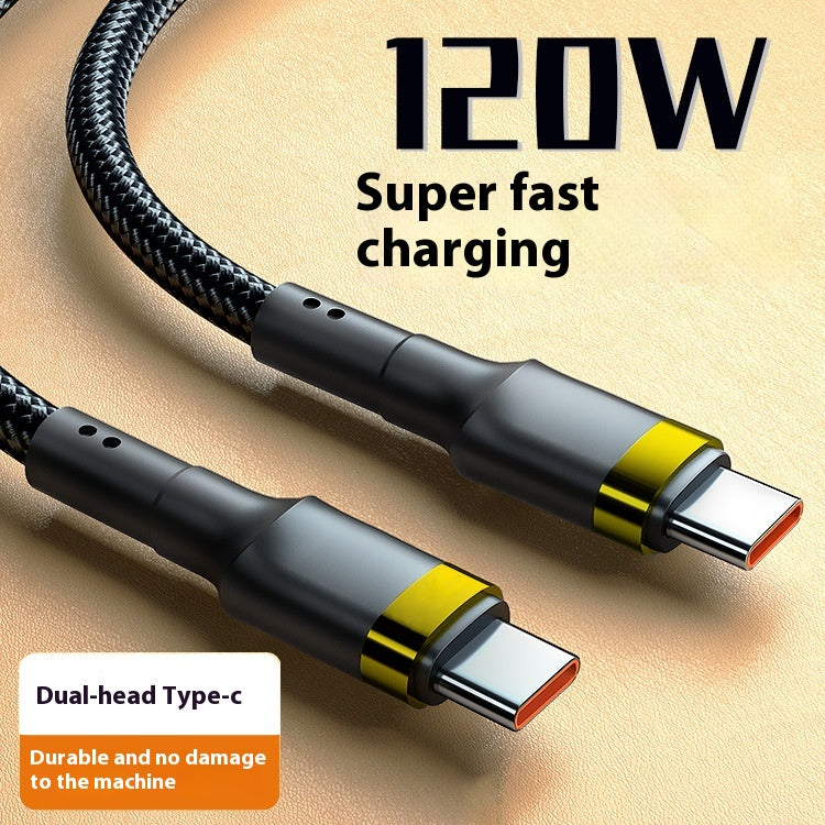6A Double USB Type-C Cable 120W Fast Charge — view 3