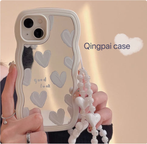 Wavy Edge Mirror Love Suitable for Phone Case Silicone All-pack — view 6