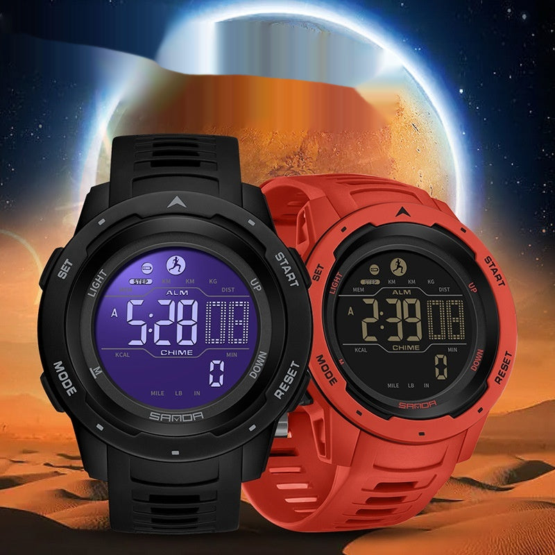 Sanda Calories Waterproof Multifunctional Shockproof Smart Men's and Women's — view 2