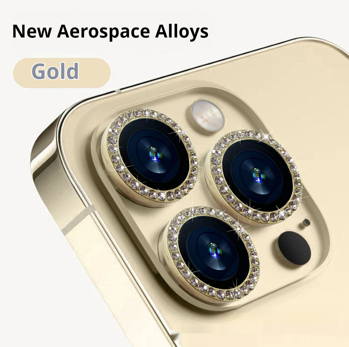 Rhinestone Lens Protector for Mobile Phones — view 3