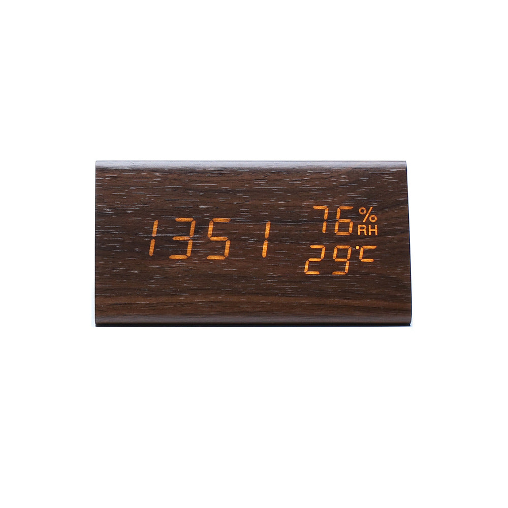 Electronic Alarm Clock Multifunctional Digital Display Temperature and Humidity — view 2