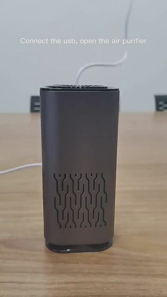Car Air Purifier Portable Negative Ion Generator Remove Formaldehyde Dust Smoke