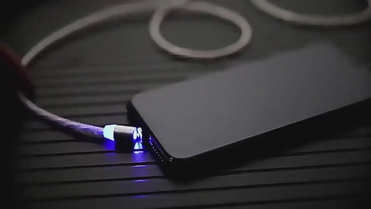 Compatible with Apple, Flowing Light Magnetic Streamer Data Line Cable